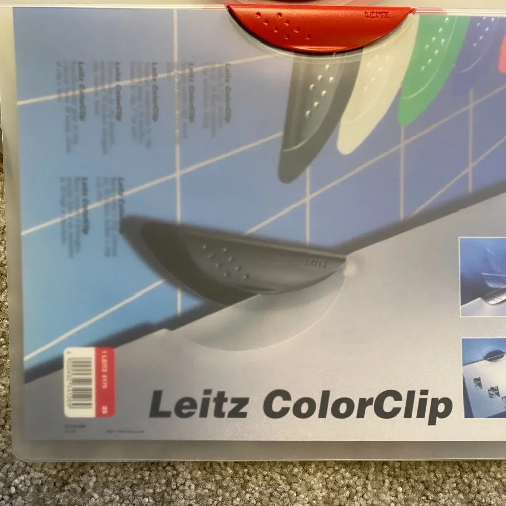 Leitz Set of 6 Plastic A4 Document Report Binders